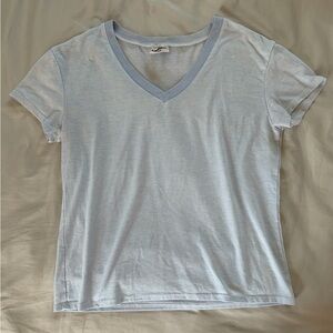 Firehouse Light Blue V-Neck Women's Tee